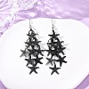 430 Stainless Steel Starfish Dangle Earrings EJEW-A137-11EB-2