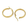 PVD Vacuum Plating 201 Stainless Steel Round Spot Hoop Earrings for Women EJEW-F345-20G-2