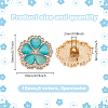 10Pcs 5 Colors 1-Hole Alloy Rhinestone Shank Buttons BUTT-GO0001-05-2