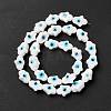 Handmade Evil Eye Lampwork Beads Strands LAMP-F024-02B-5