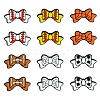 12Pcs 6 Colors Bowknot Food Grade Eco-Friendly Silicone Beads SIL-CJ0002-37-1