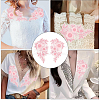 1Pair Flower Lace Polyester Embroidery Organza Ornament Accessories DIY-CY0002-32B-5