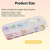 1 Set 12 Grid Nuggets Abalone Shell Nail Art Sequins for Woman Girls MRMJ-SP0001-06-2