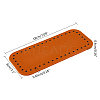 PU Leather Rectangle Long Bag Bottom FIND-CA0001-10I-2