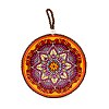 Flat Round with Mandala Pattern Ceramic & Cork Cup Coaster PW-WG69E59-05-1