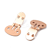 Iron Flat Blank Shoe Clips IFIN-WH0072-01A-RG-2