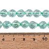 Crackle Transparent Glass Beads Strands GLAA-N068-04A-04-4