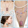 12Pcs 6 Style Rack Plating Rainbow Color Alloy Pendants FIND-CA0004-52-6