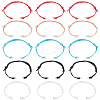 40Pcs 5 Colors Adjustable Eco-Friendly Korean Waxed Polyester Cord Bracelet Making AJEW-SC0003-72-1