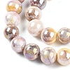 Electroplated Glass Beads Strands LS-GLAA-C023-01K-2