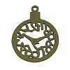 Alloy Clock Pendants LS-TIBEP-24057-AB-NR-2