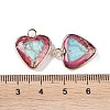 Dyed Synthetic Imperial Jasper Pendants G-P529-08G-03-3