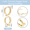 16Pcs Brass Hoop Earring Findings FIND-DC0006-91G-2