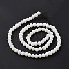 Electroplate Opaque Solid Color Glass Beads Strands LS-EGLA-A034-P3mm-L17-3