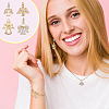 12Pcs 4 Styles Brass Micro Pave Cubic Zirconia Charms KK-GA0001-73G-6
