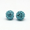 Polymer Clay Rhinestone Beads RB-A053-6mm-03-1