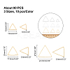 90Pcs 9 Style Brass Linking Rings KK-AR0002-33-6