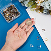 200Pcs 5 Colors Brass Leverback Earring Findings KK-SP0001-01-3