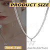 1Pc 304 Stainless Steel Letter Pendant Necklaces NJEW-LP0001-33W-P-2