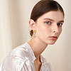 40Pcs 2 Colors 201 Stainless Steel Stud Earring Findings STAS-DC0011-65-7