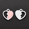 Spray Painted Alloy Enamel Charms ENAM-R136-39A-2