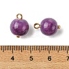 Alloy Glass Pendants GLAA-P080-03G-06-3