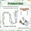 Alloy Tree of Life Cloth Leaf Trim Ribbon Party Decoration HJEW-OC00267-2