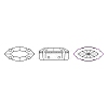 Preciosa® MAXIMA Crystal Sew-On Cups X-PRC-SE10-00030-G-2
