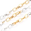 Two Tone 304 Stainless Steel Cable Chains CHS-B001-16-1