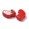 Christmas Decorations Theme Opaque Acrylic Bead with Enamel X-OACR-Z021-01F-2
