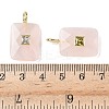 Natural Rose Quartz Pendants G-I391-03G-01-3