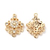 Brass Micro Pave Cubic Zirconia Chandelier Compomnent Links LS-KK-F860-35G-1