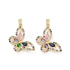 Brass Micro Pave Colorful Cubic Zirconia Pendants LS-KK-E068-VC408-2