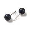 Natural Lapis Lazuli Stud Earrings LS-G-B075-02P-08-2