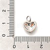 Brass Micro Pave Cubic Zirconia Pendants KK-L225-025P-3