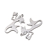 201 Stainless Steel Pendants STAS-I364-06P-2
