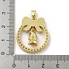 Christmas Brass Micro Pave Cubic Zirconia Pendants KK-H468-01E-02G-3