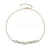 Natural & Synthetic Mixed Gemstone Chip Bib Necklaces NJEW-JN04950-5