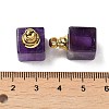 Natural Amethyst Perfume Bottle Pendants G-Z039-04G-04-3