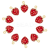 10Pcs Brass Enamel Pendants KK-HY0004-01-1