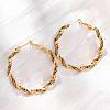 304 Stainless Steel Hoop Earrings EJEW-S250-03G-1