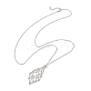 304 Stainless Steel Macrame Pouch Empty Stone Holder Necklace Making NJEW-JN05238-03-5