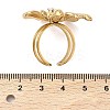 304 Stainless Steel Micro Pave Cubic Zirconia Cuff Open Rings for Women RJEW-P180-03G-3