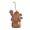Santa Claus/Father Christmas Iron Ornaments HJEW-G013-09-2