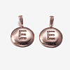 Brass Pendants KK-K194-E-RG-RS-1