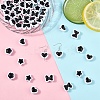 80Pcs 4 Colors Two-tone Acrylic Beads OACR-YW0003-38-4