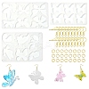 DIY Butterfly Charm Pendant Silicone Molds for DIY Earring Making DIY-YW0009-41-1
