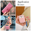 12Pcs 4 Colors Alloy Rhinestone Keychain Findings FIND-BT0001-38A-8