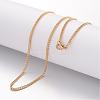 Ion Plating(IP) 304 Stainless Steel Necklace MAK-K004-08G-1
