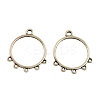 Tibetan Style Alloy Ring Chandelier Components Links X-TIBE-3818-AS-LF-1